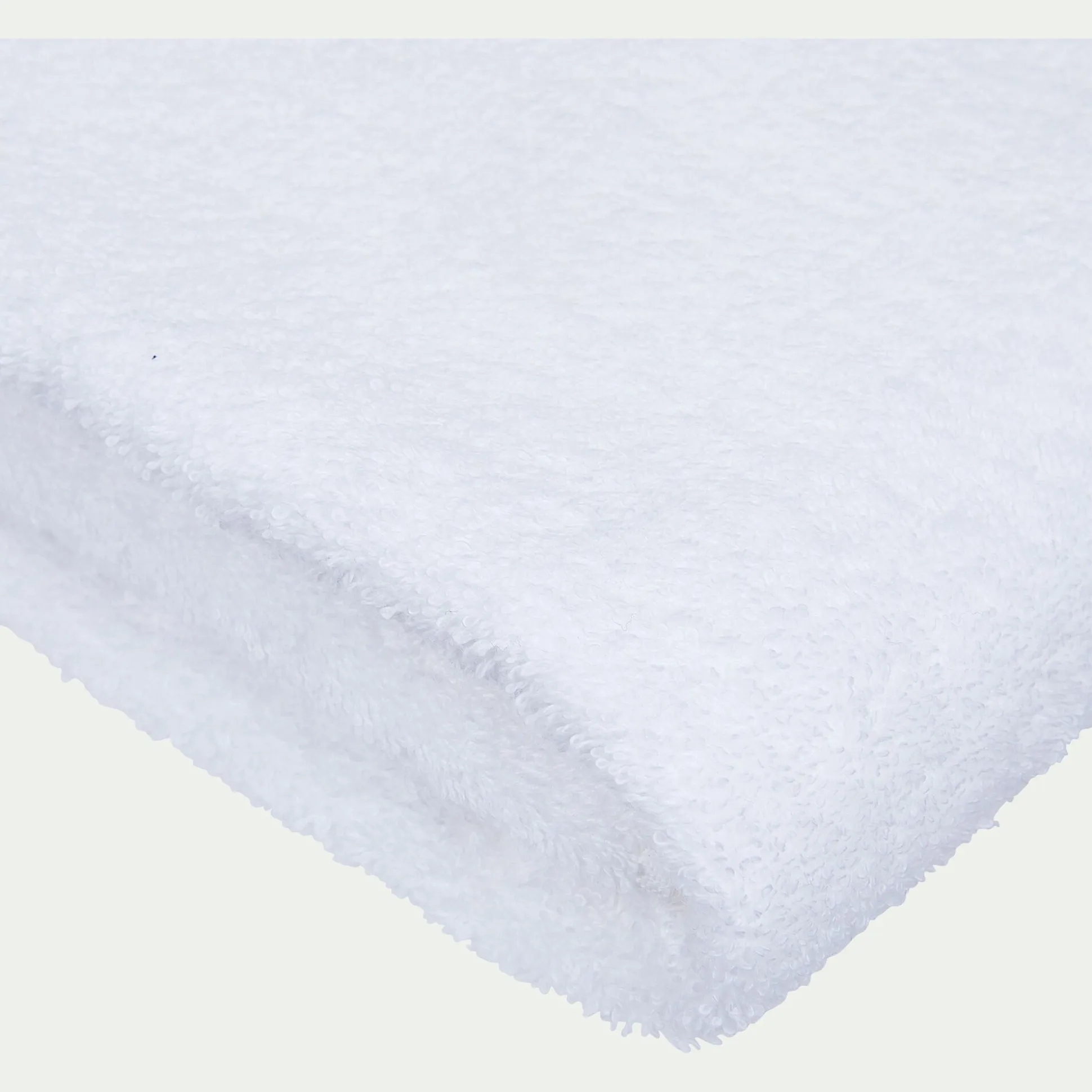 Drap de bain en coton peigné - blanc optique 100x150cm