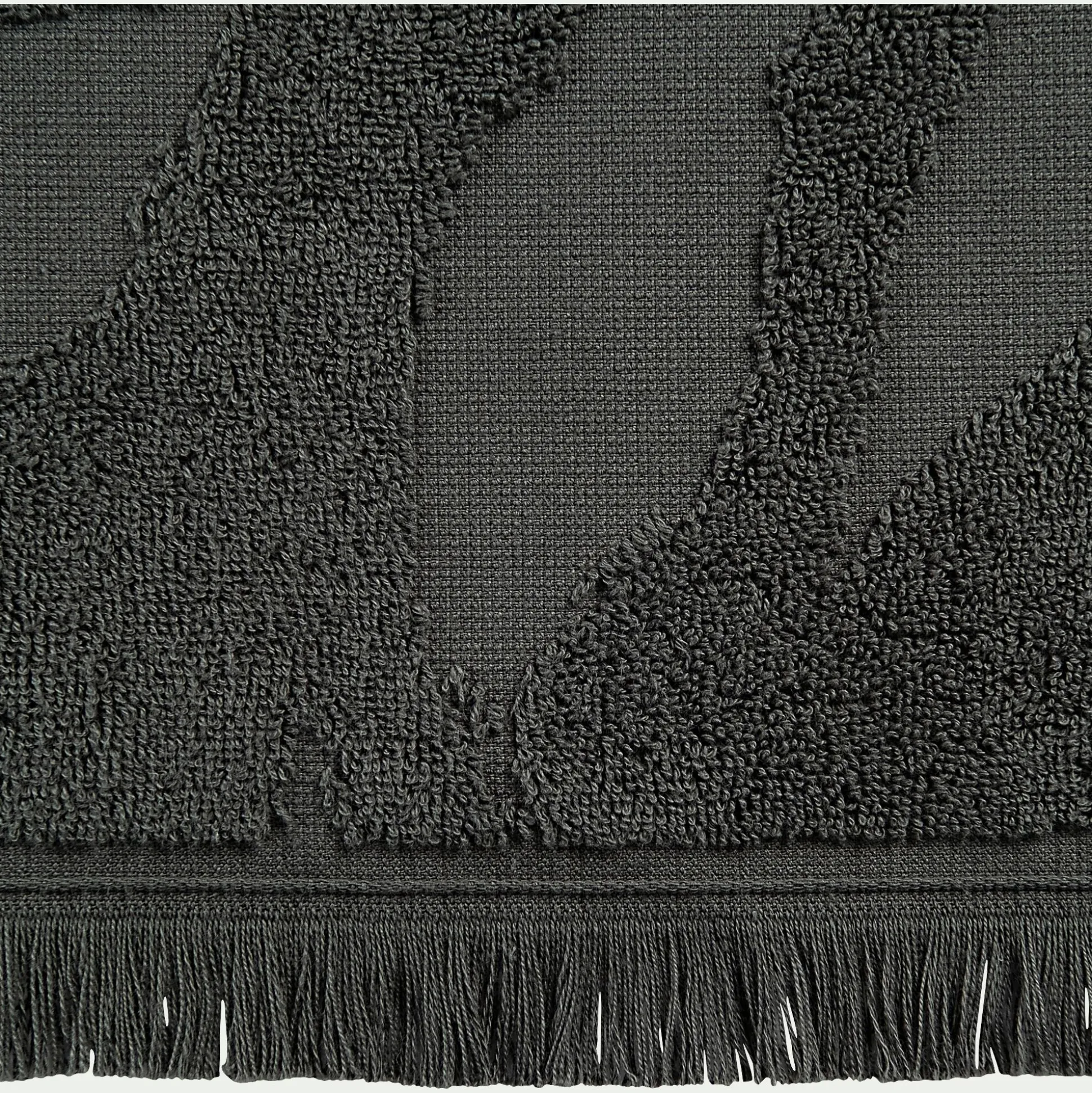 Drap de bain en coton - vert cèdre 100x150cm