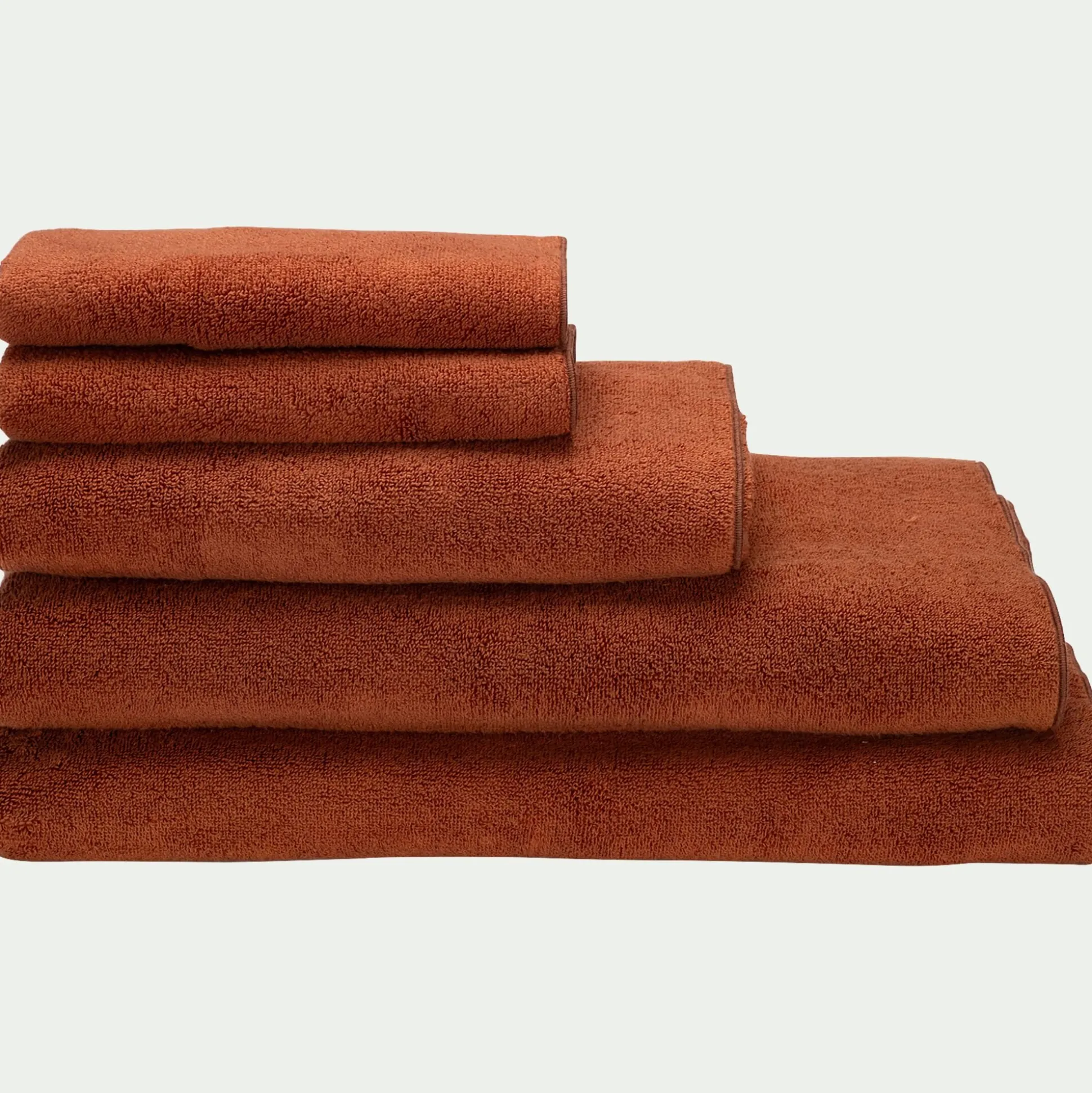 Drap de bain en coton 100x150cm - brun rustrel