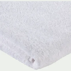 Drap de bain qualité hôtelière en coton - blanc 100x150cm