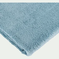 Drap de douche bouclette en coton - bleu autan 70x140cm