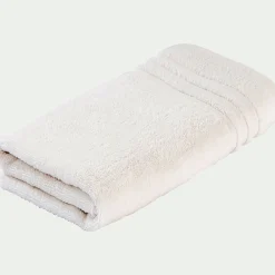 Drap de douche bouclette en coton - blanc ventoux 70x140cm