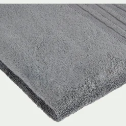 Drap de douche bouclette en coton - gris anthracite 70x140cm