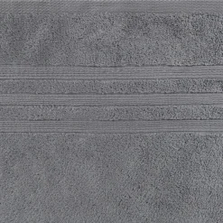 Drap de douche bouclette en coton - gris anthracite 70x140cm