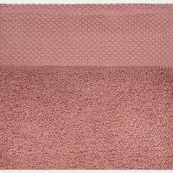 Drap de douche en coton peigné - brun rhassoul 70x140cm