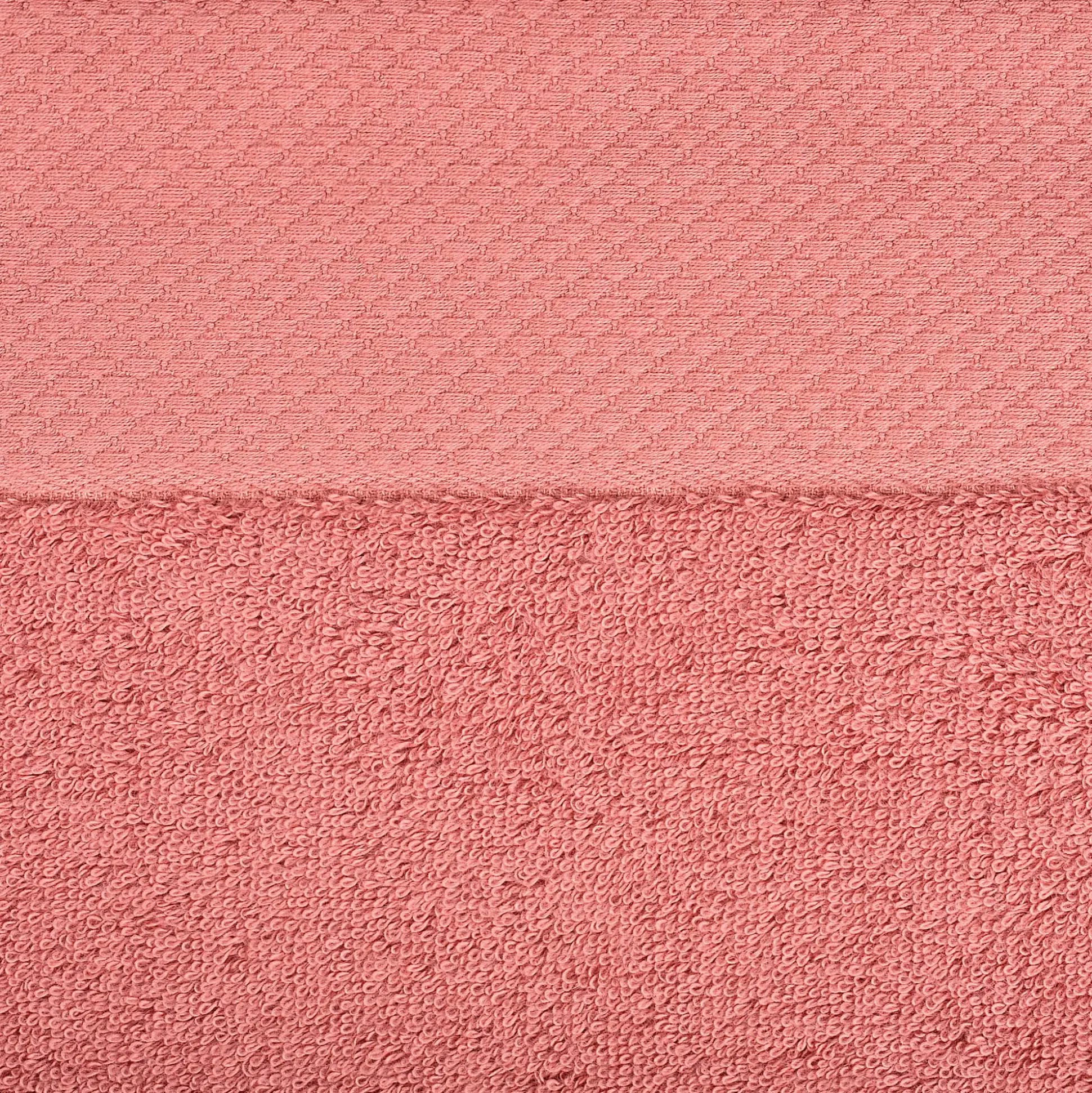 Drap de douche en coton peigné - rouge ricin 70x140cm