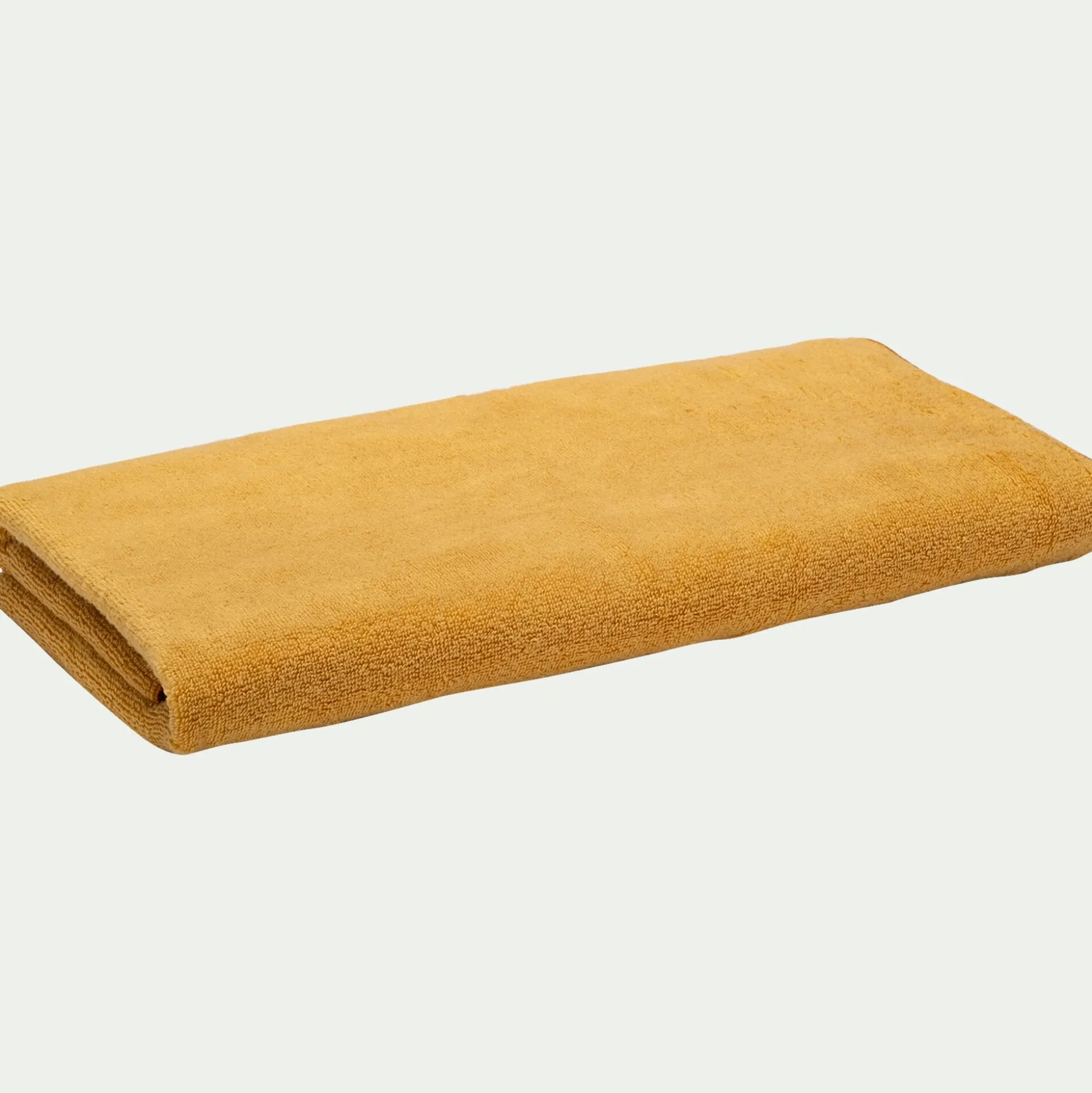 Drap de douche en coton 70x140cm - jaune blé