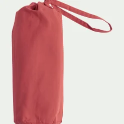 Drap housse en coton 140x200cm B30cm - rose framboise