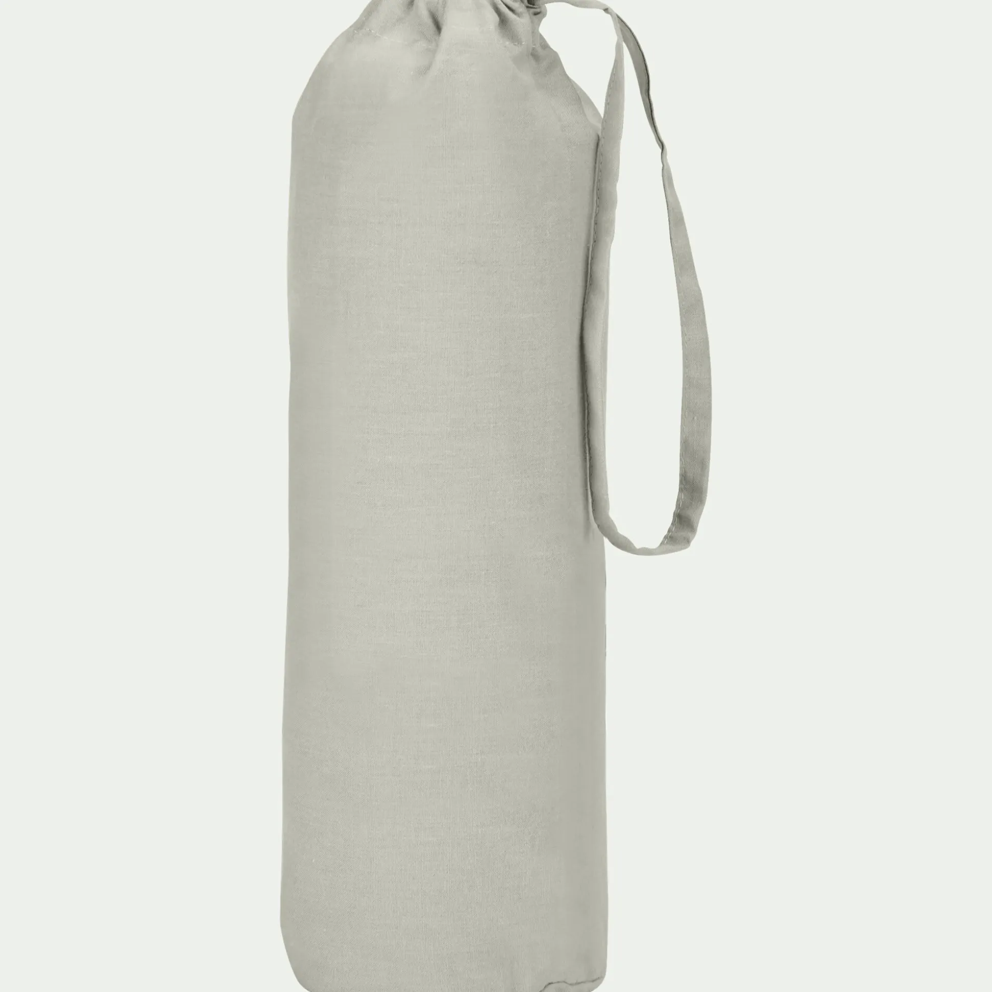 Drap housse en coton 90x200cm B25cm - vert olivier