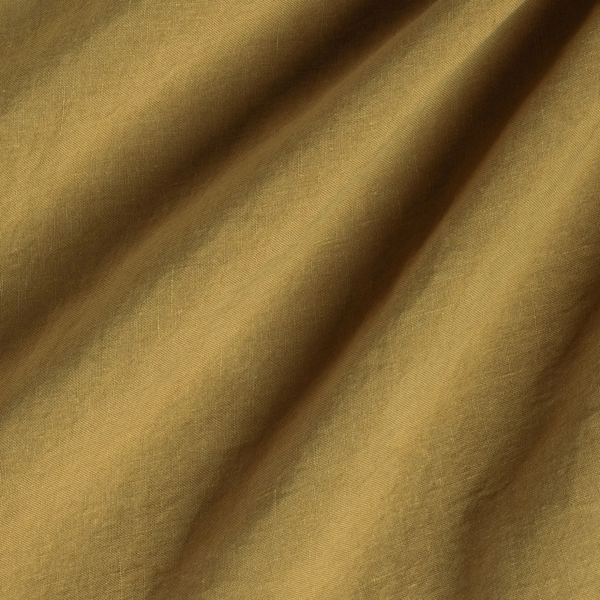 Drap housse en lin lavé 140x200cm B28cm - jaune alep