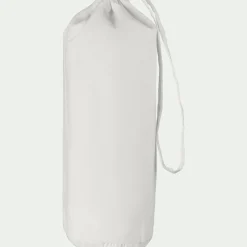 Drap housse en percale de coton 140x200cm B30cm - blanc
