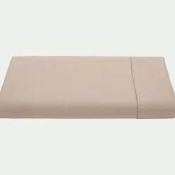 Drap plat en coton bio 270x300cm - beige alpilles