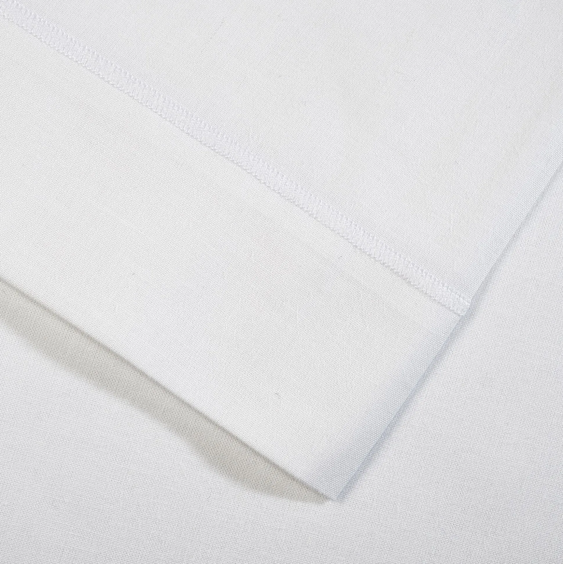 Drap plat en coton 270x300cm - blanc