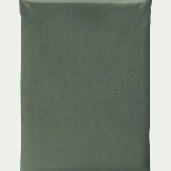 Drap plat en coton 270x300cm - vert cèdre