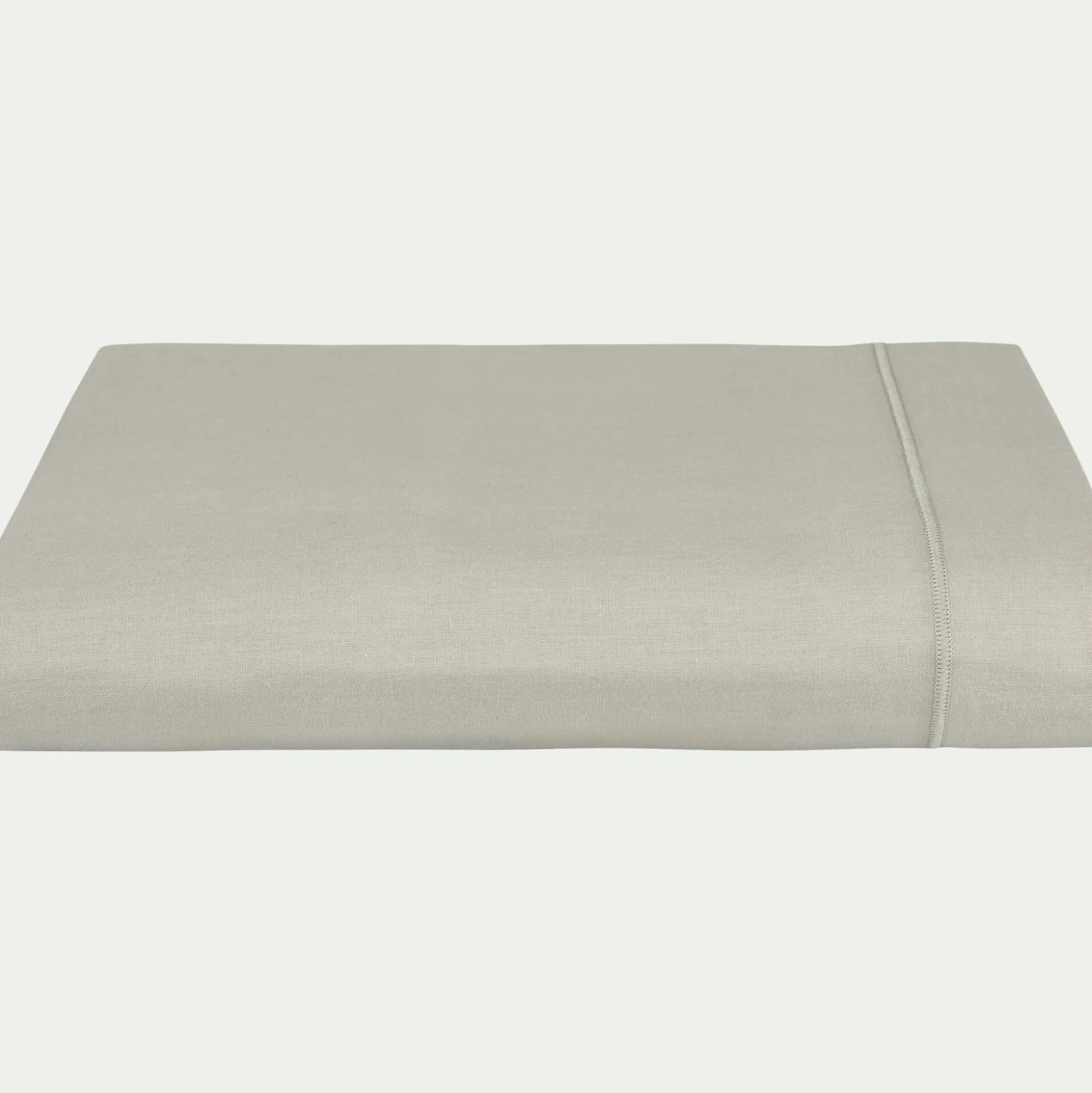 Drap plat en coton 270x300cm - vert olivier