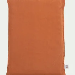 Drap plat en lin lavé 270x300cm - marron rustrel