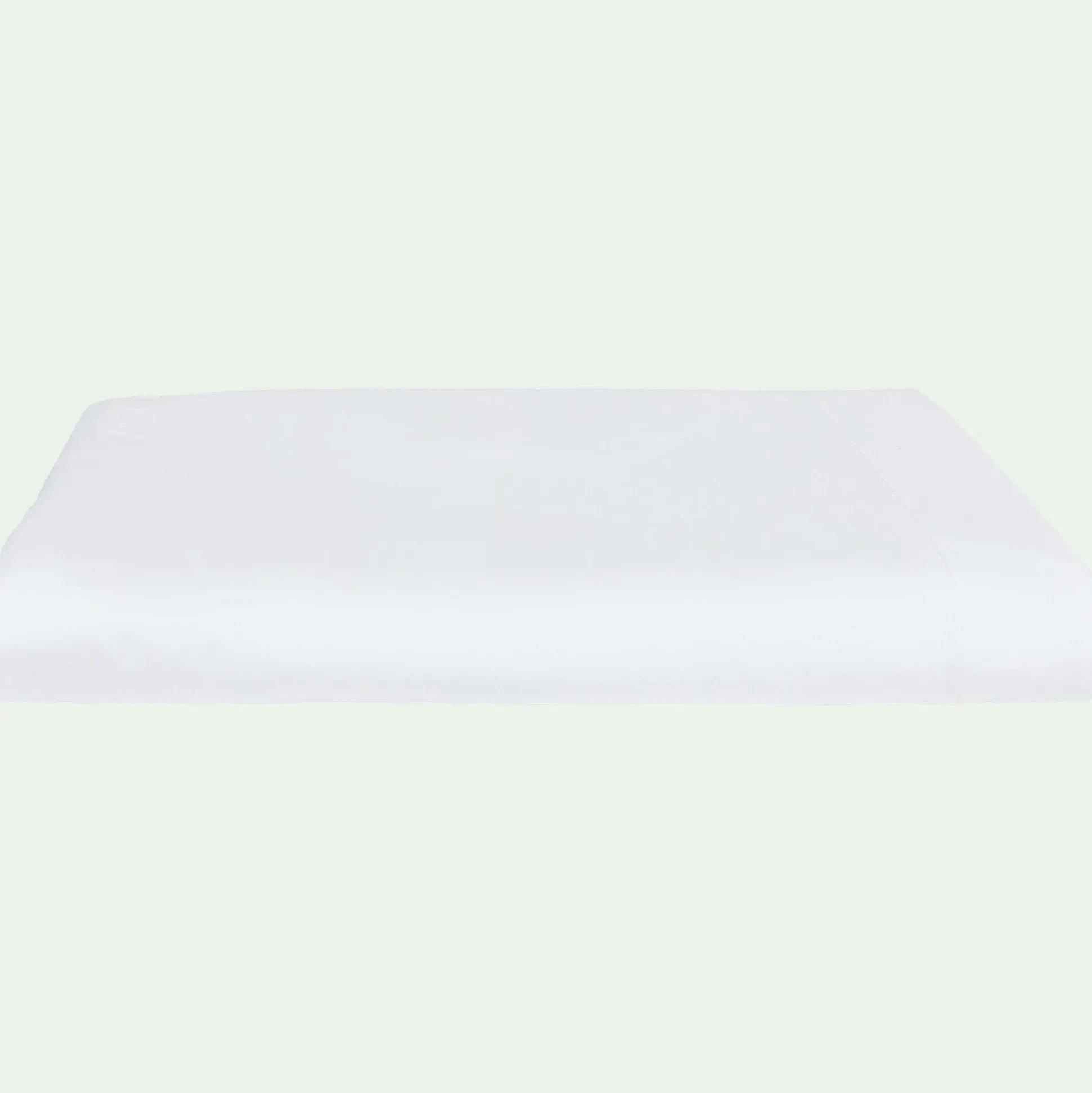 Drap plat en percale de coton 270x300- blanc