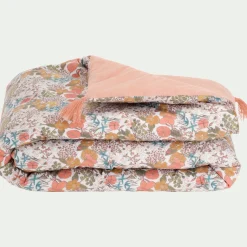 Édredon en coton motif Grenat 65x120cm - rouge