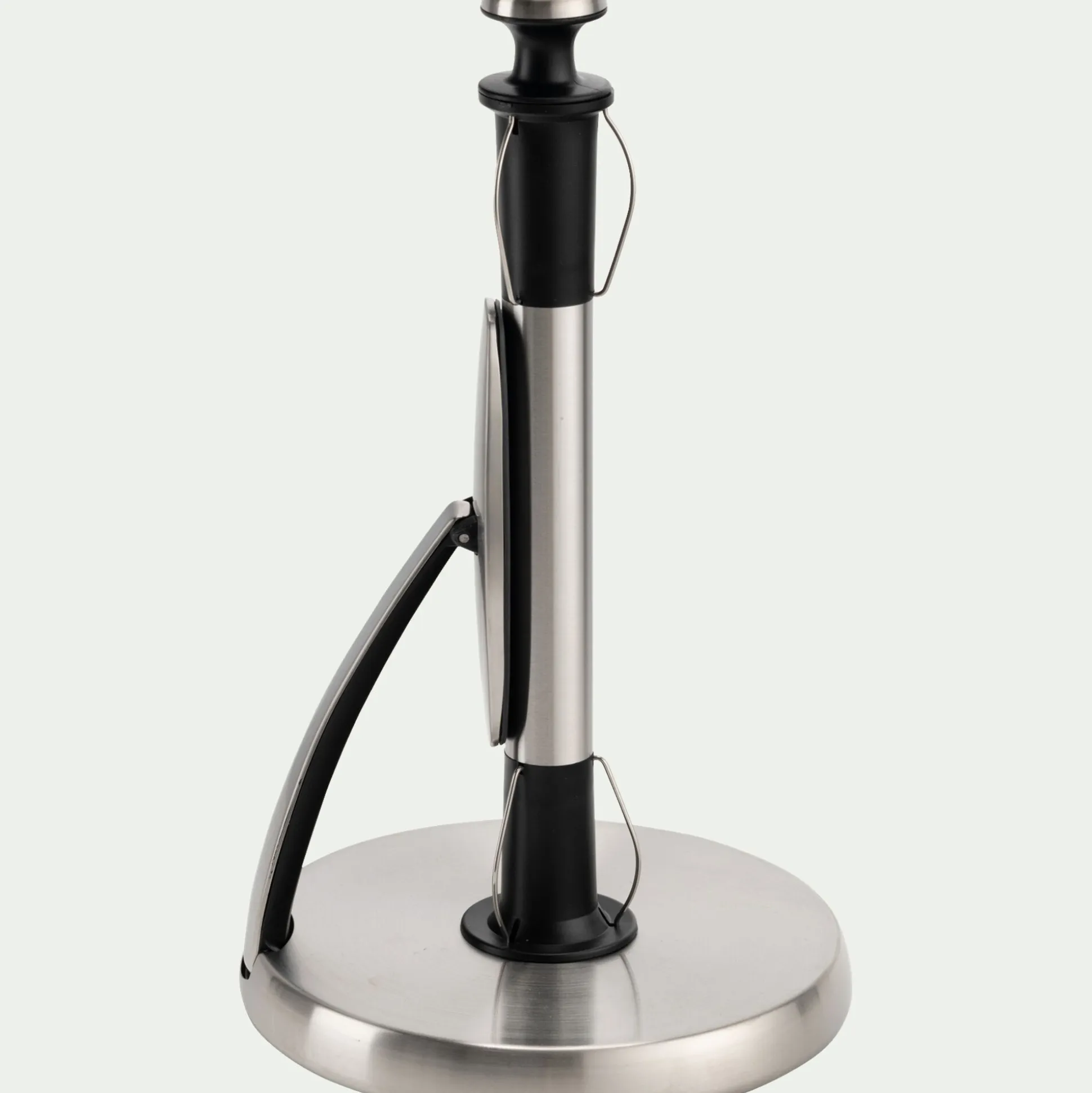 Dérouleur pour essuie-tout vertical en inox - argenté H32cm