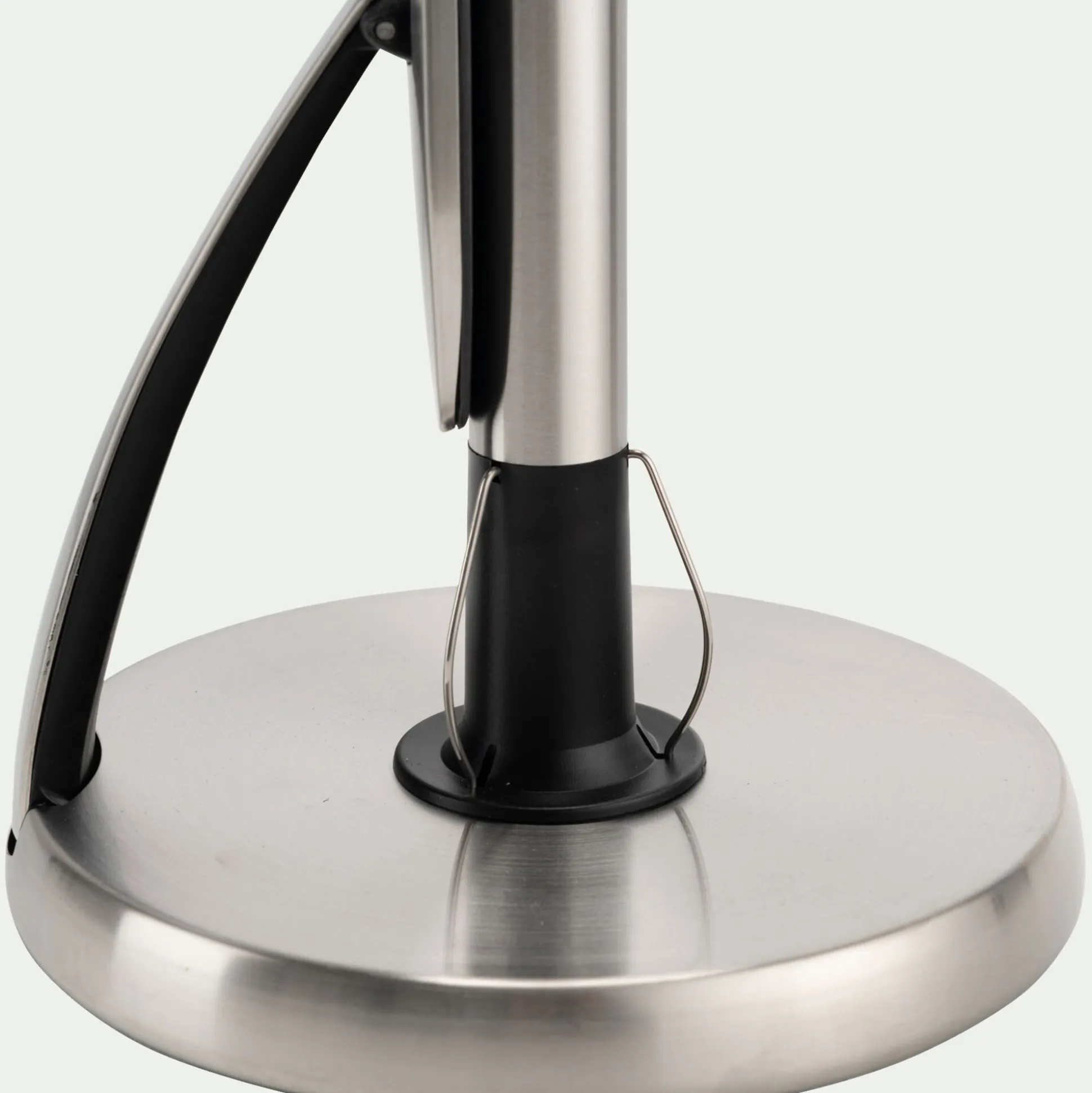 Dérouleur pour essuie-tout vertical en inox - argenté H32cm