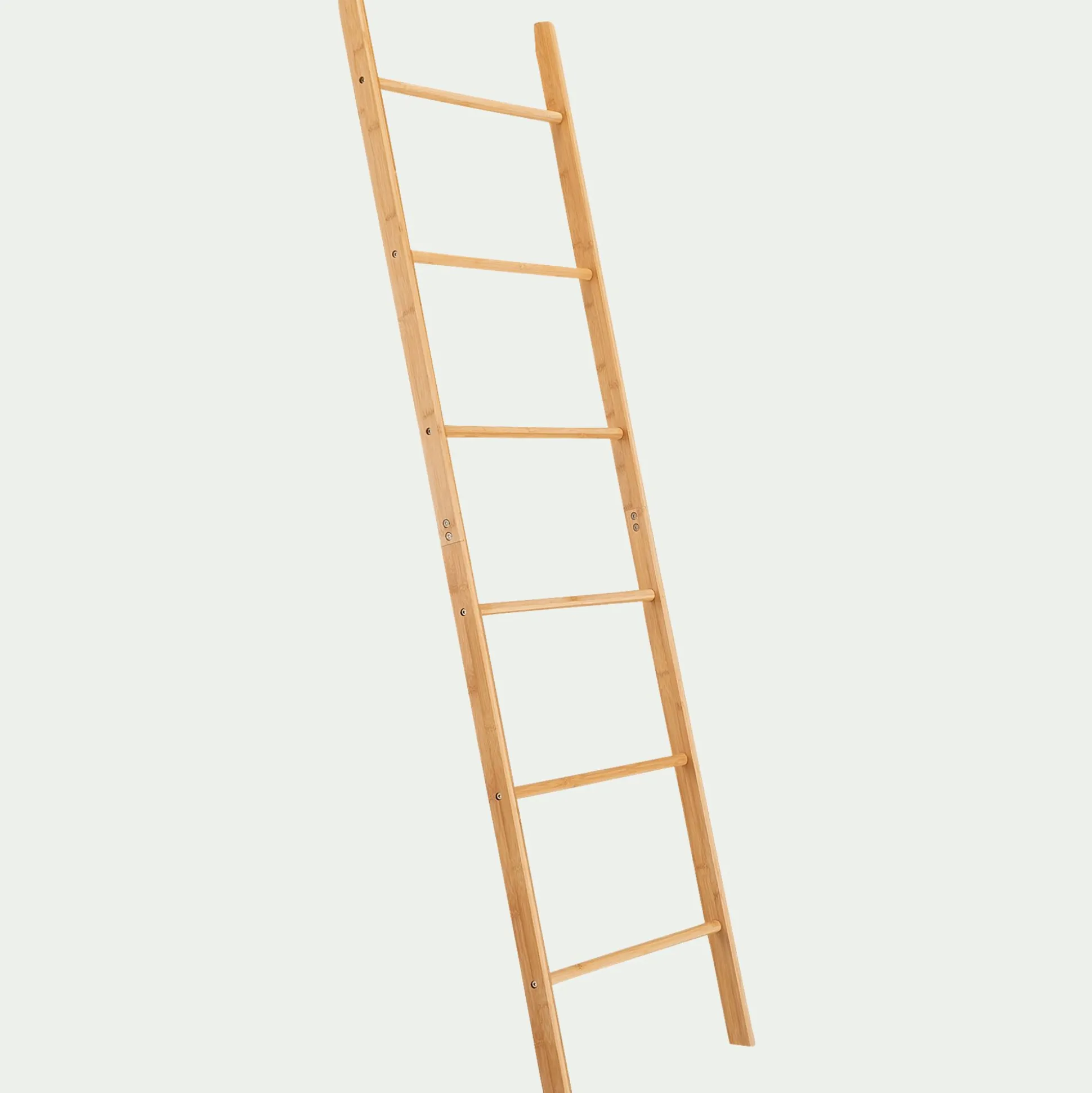 Echelle porte-serviette en bambou - bois clair