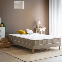 Ensemble matelas ferme à ressorts et sommier ferme