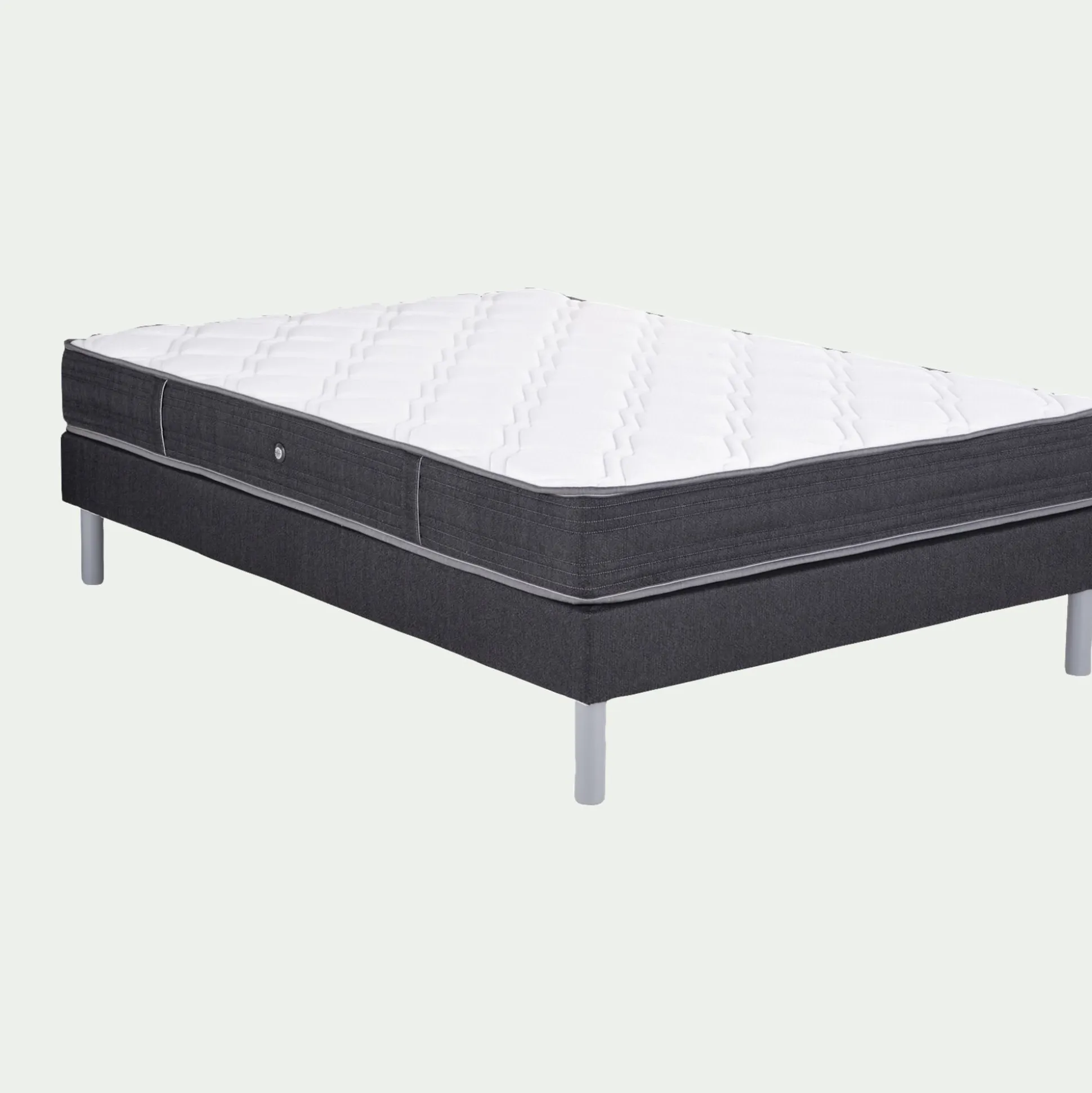 Ensemble sommier soutien ferme et matelas à ressorts accueil ferme