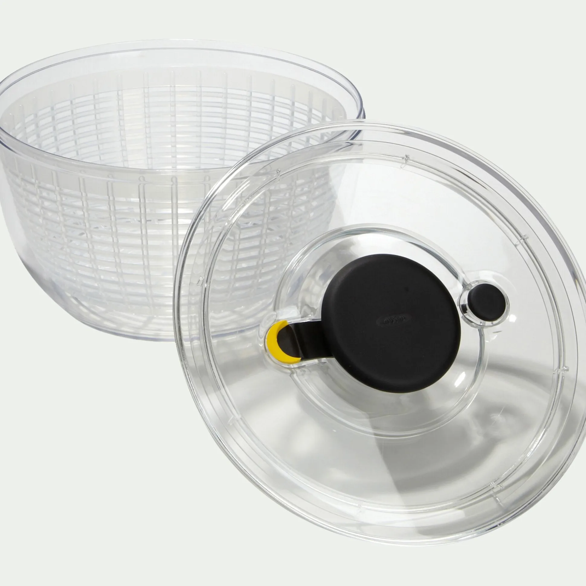 Essoreuse à salade en plastique D21cm - transparent