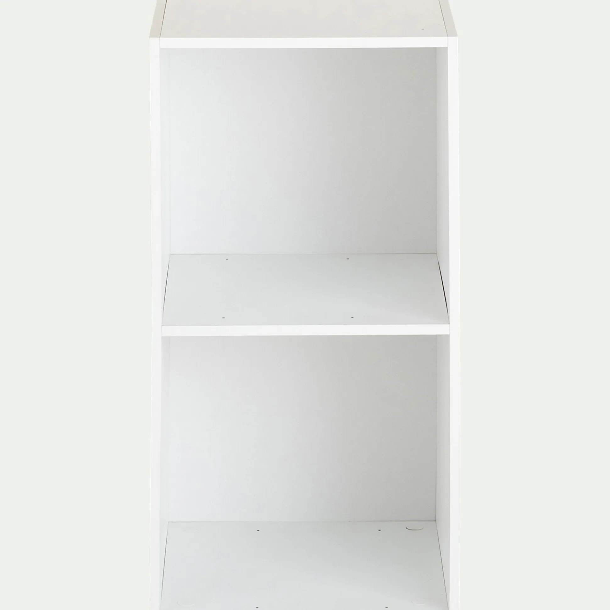 Etagère 2 cases en bois - blanc