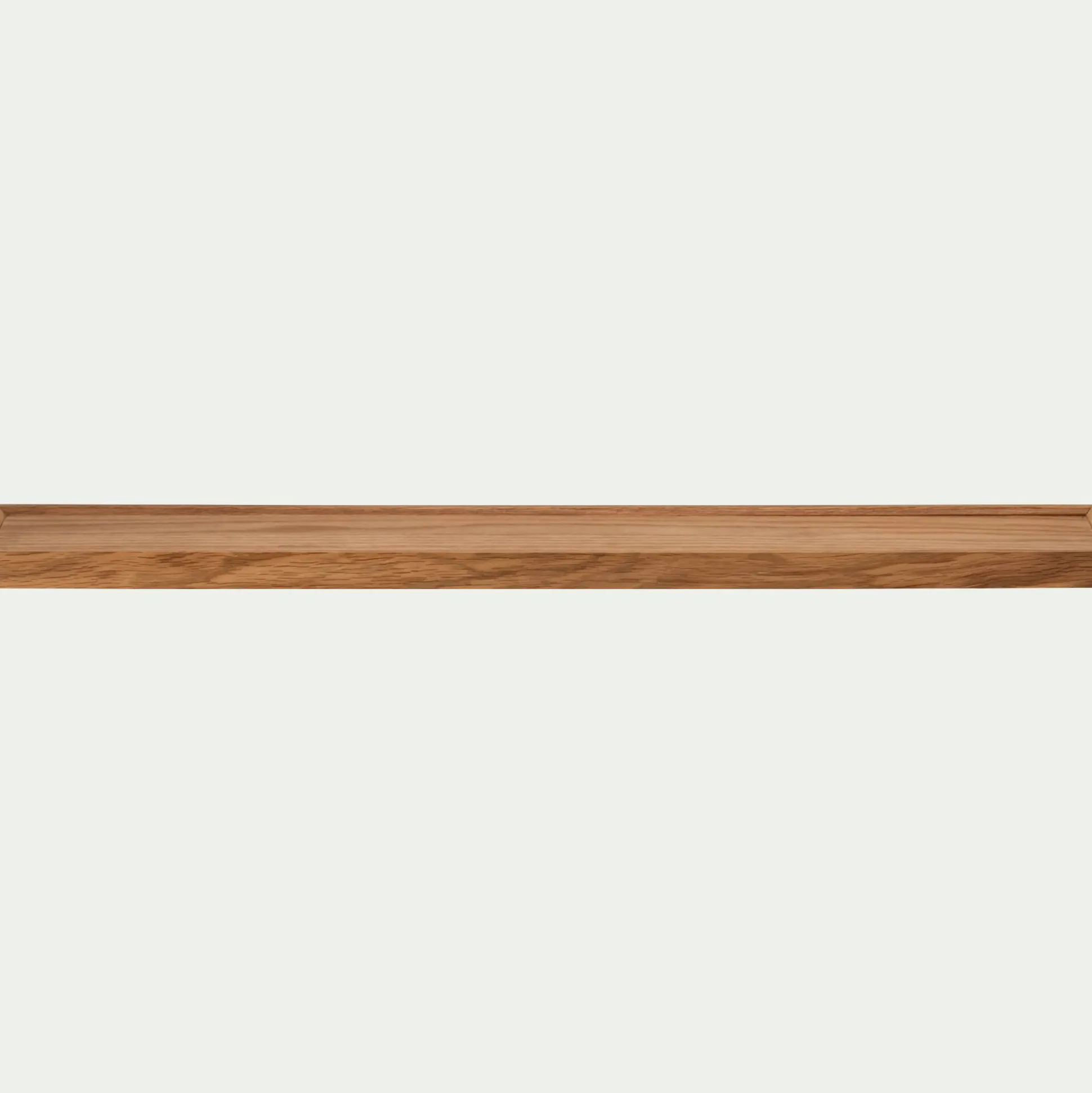Etagère murale en bois 12x80cm - bois clair