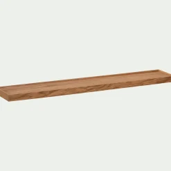 Etagère murale en bois 12x80cm - bois clair
