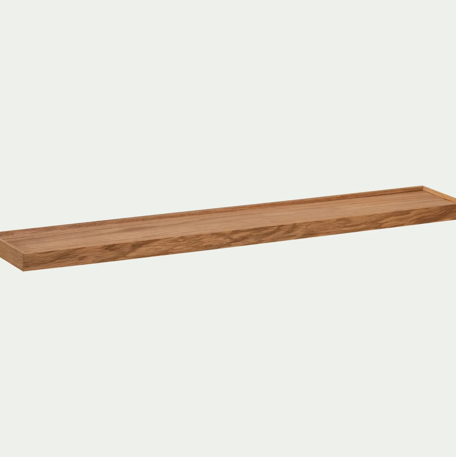 Etagère murale en bois 12x80cm - bois clair