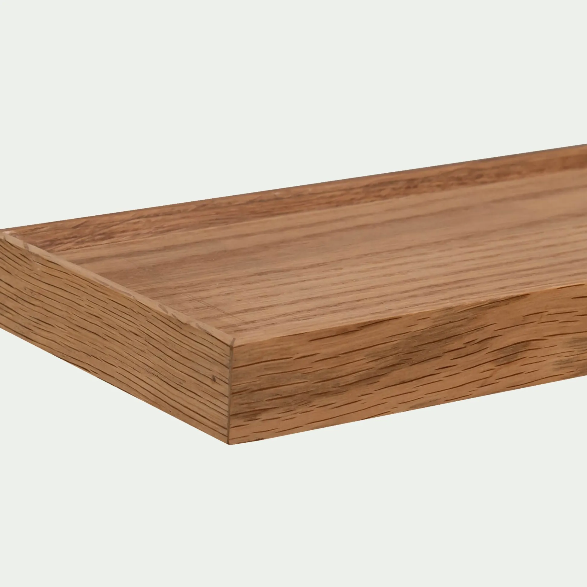 Etagère murale en bois 12x80cm - bois clair