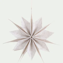 Etoile à suspendre en feutrine D40cm - blanc