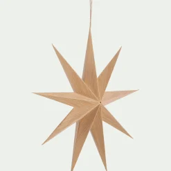 Etoile à suspendre en papier D30cm - beige