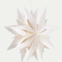 Etoile à suspendre en papier D40cm - blanc