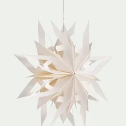 Etoile à suspendre en papier D30cm - blanc