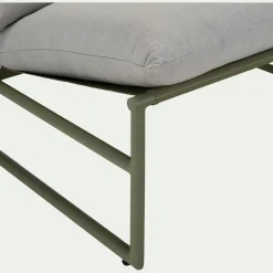 Fauteuil de jardin en aluminium - vert cèdre