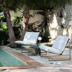Fauteuil de jardin en aluminium - vert cèdre