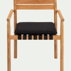 Fauteuil de jardin à sangles en teck - bois clair