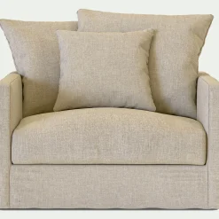 Fauteuil en tissu - beige alpilles