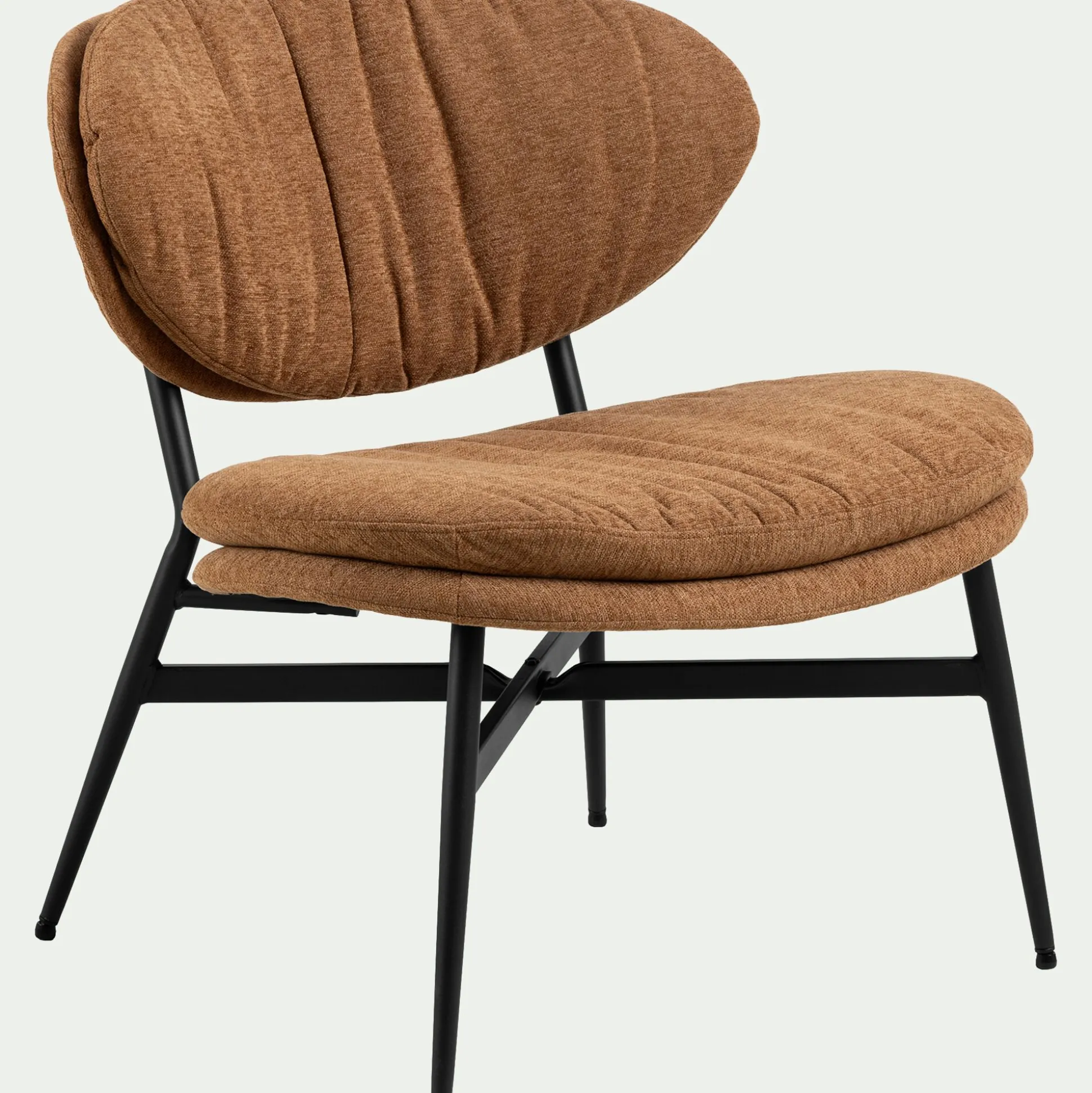 Fauteuil en tissu - brun rustrel