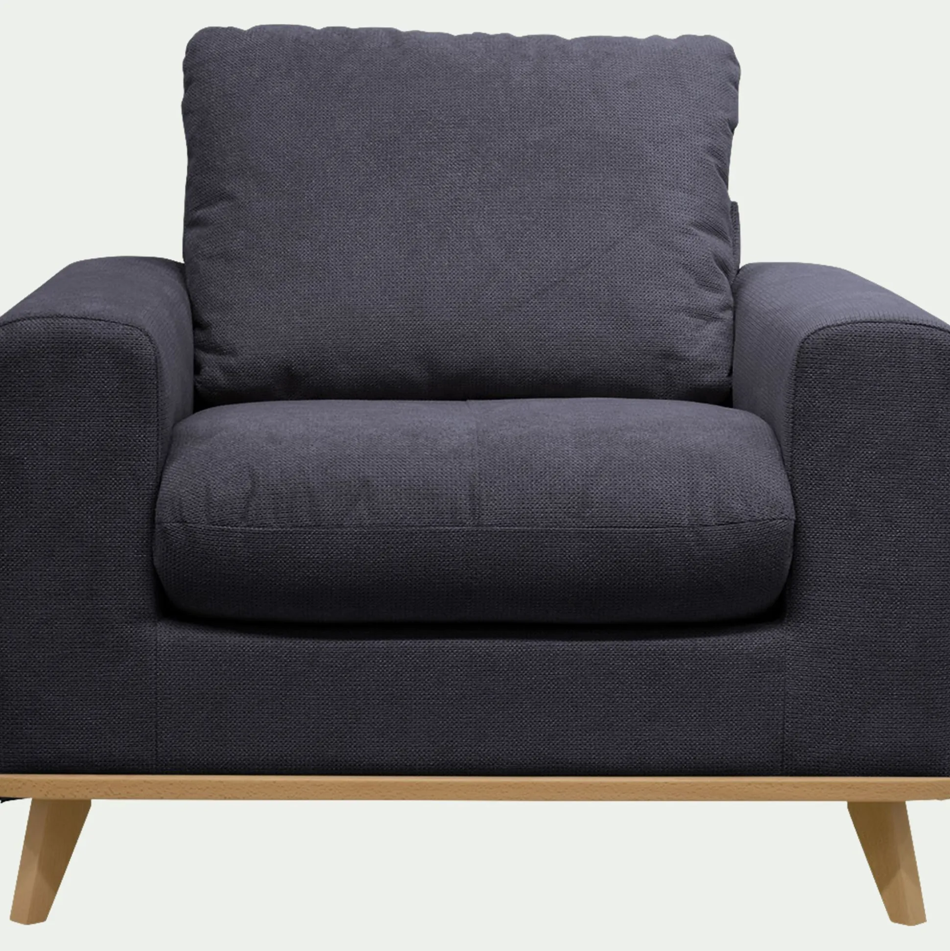 Fauteuil en tissu crown - bleu calabrun