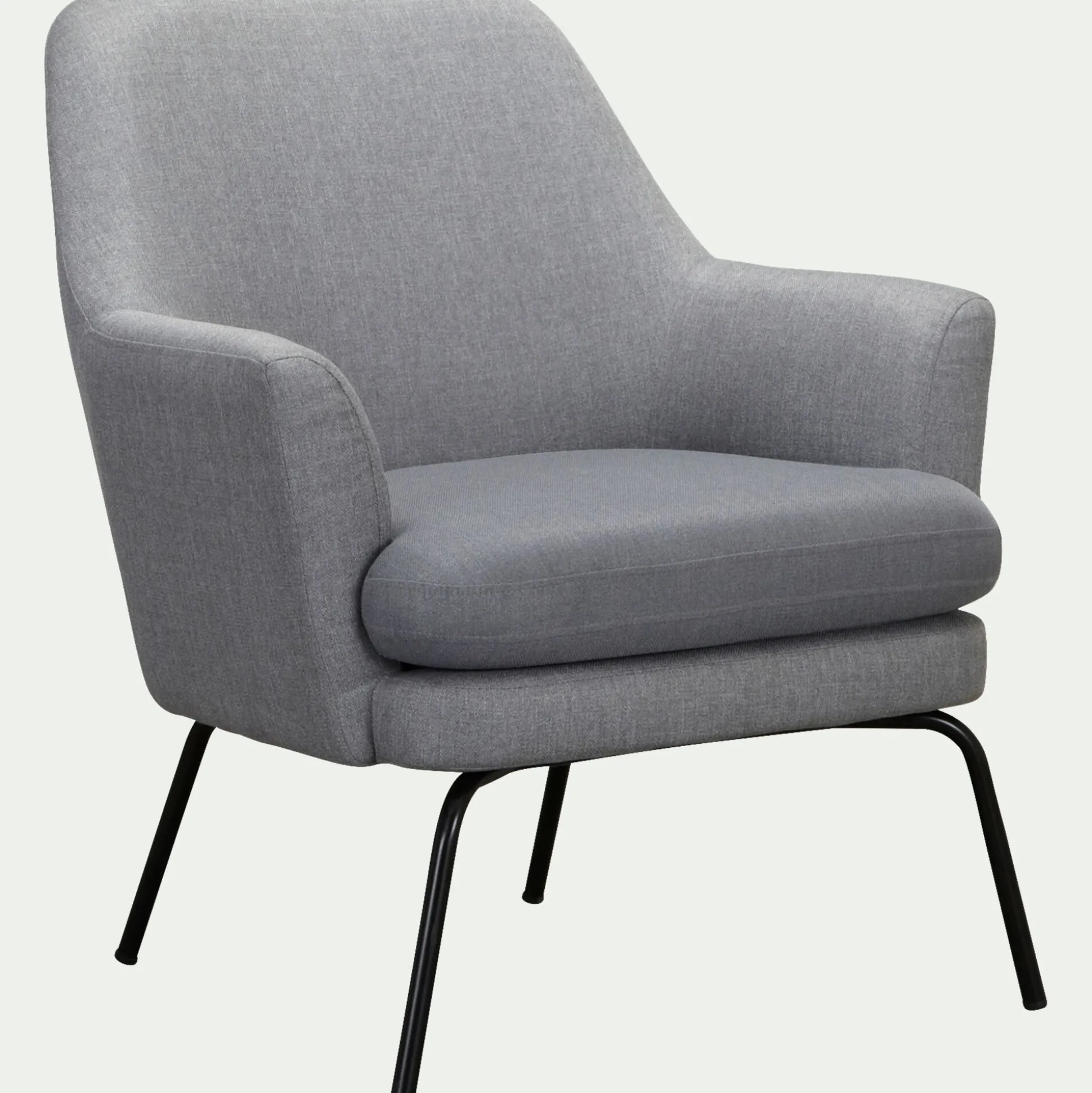 Fauteuil en tissu - gris restanque