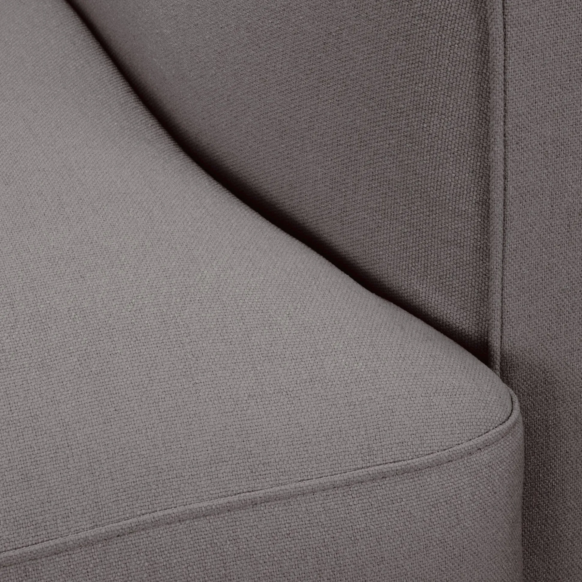 Fauteuil en tissu joint - gris restanque