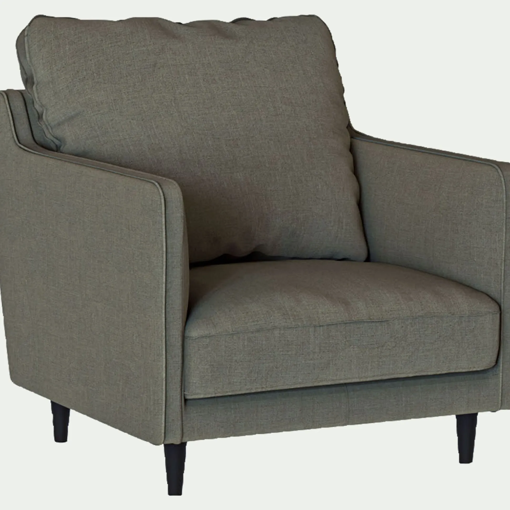Fauteuil en tissu mixte - vert cèdre
