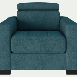 Fauteuil en tissu Monclar - bleu niolon
