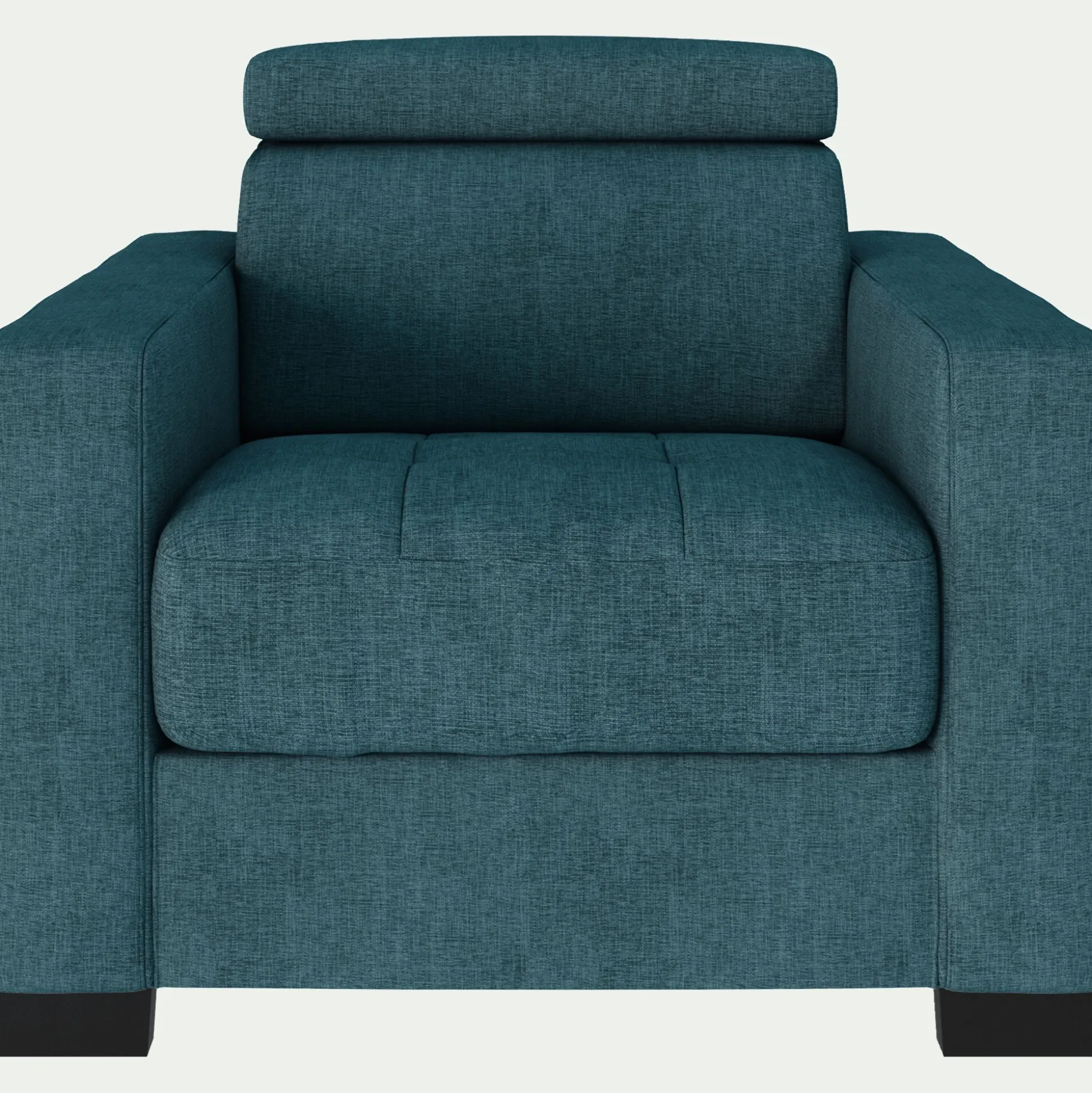 Fauteuil en tissu Monclar - bleu niolon