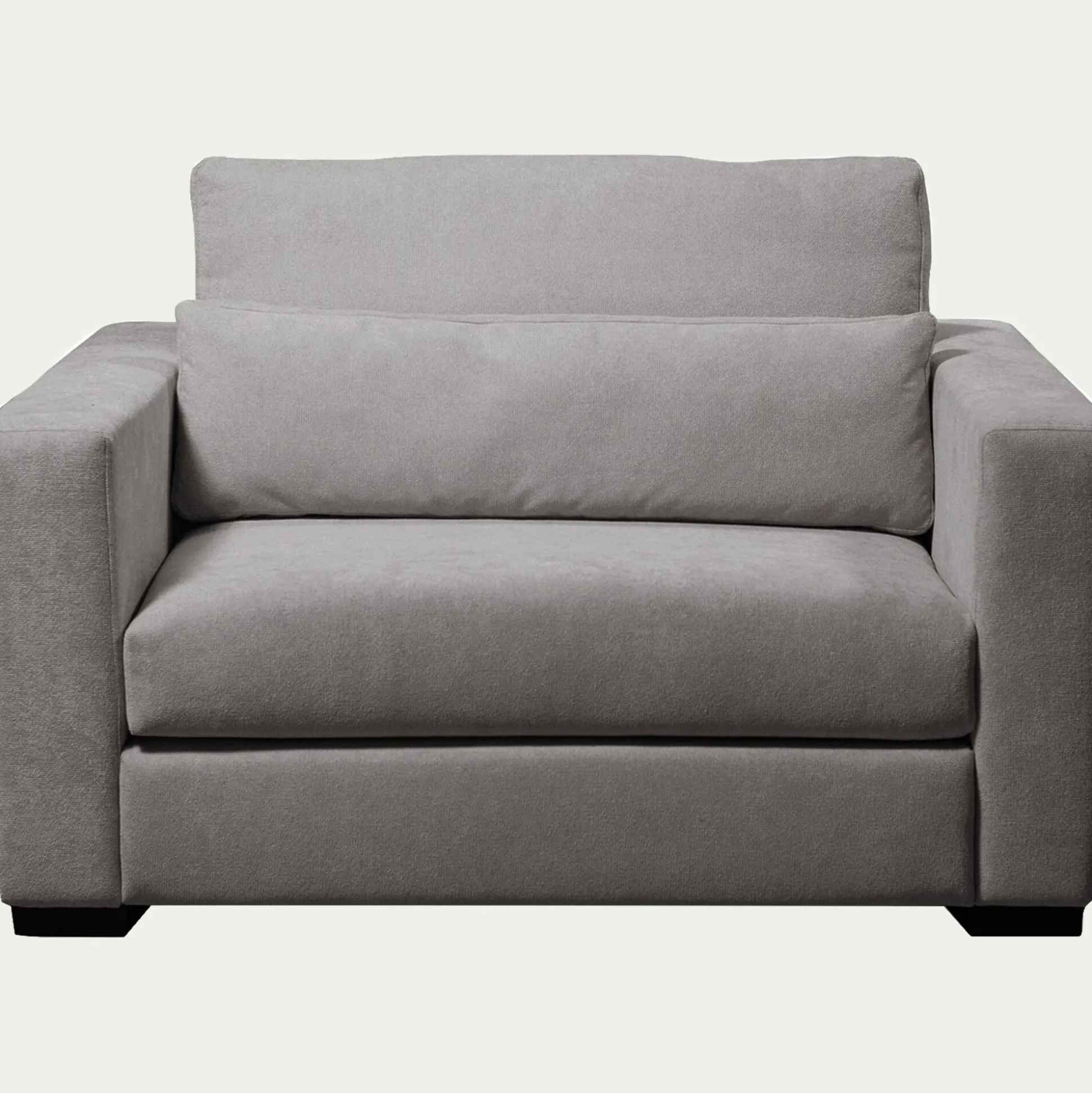 Fauteuil fixe en tissu Bloq - gris