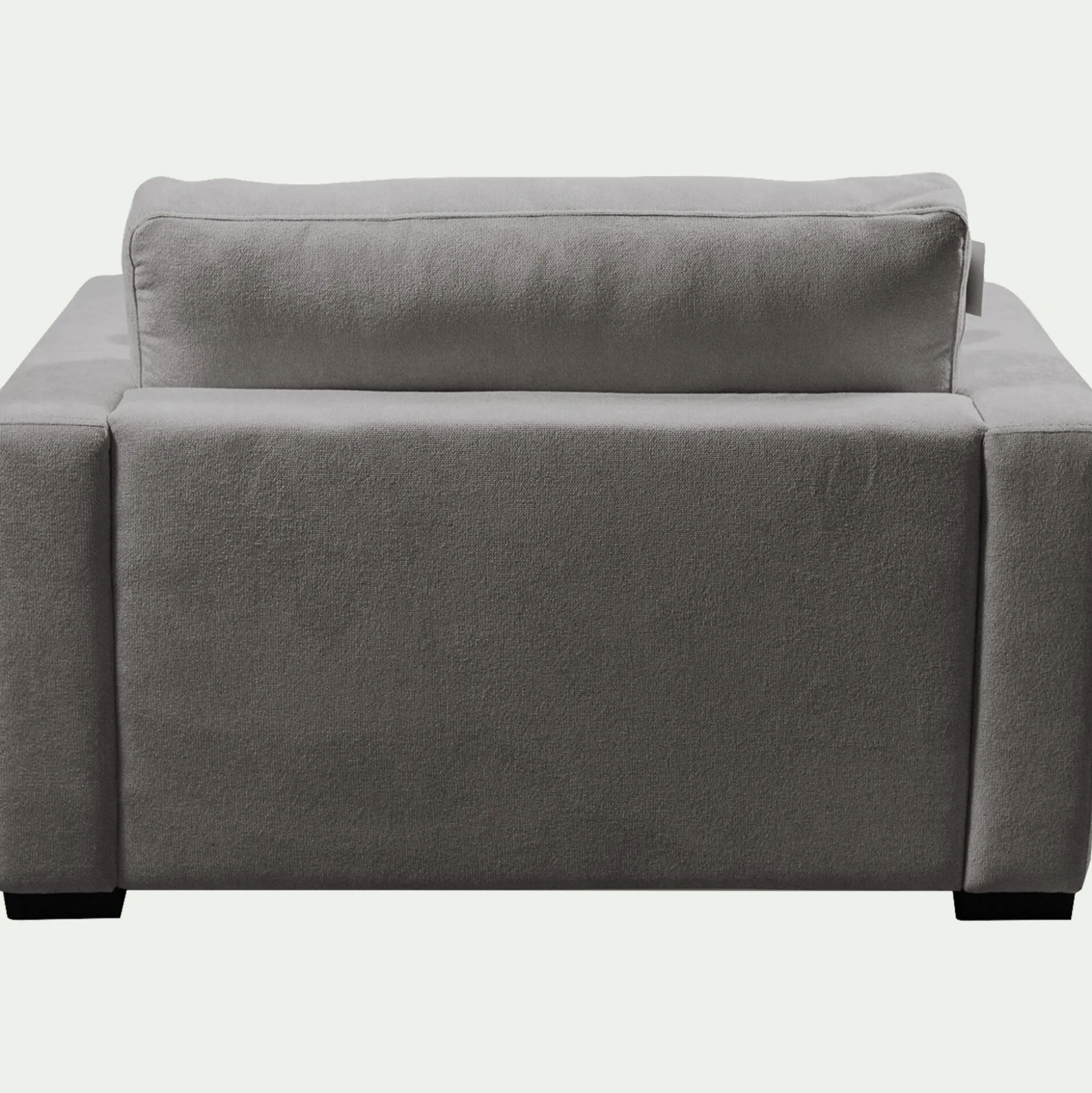Fauteuil fixe en tissu Bloq - gris